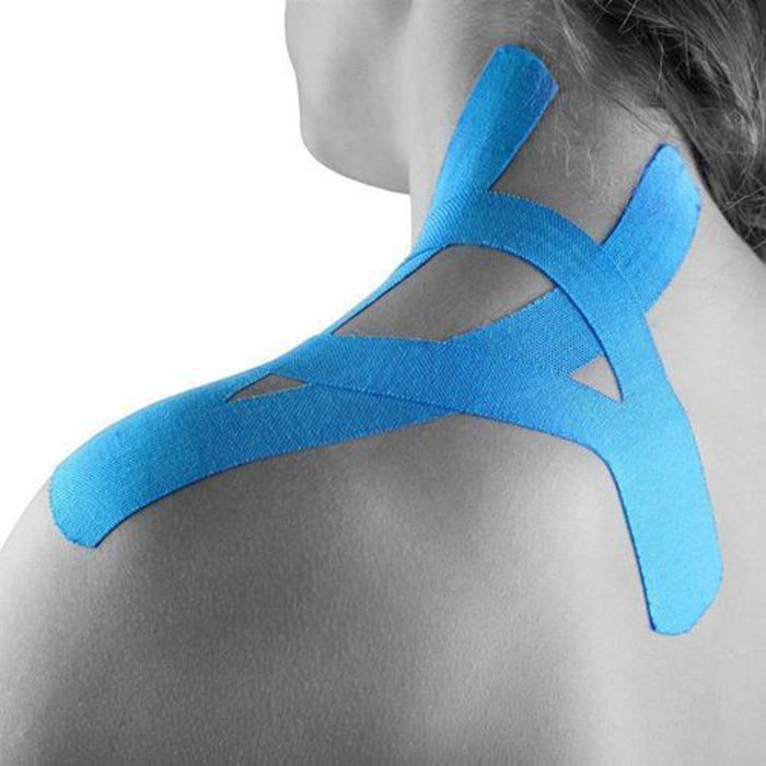 Kinesiology Tape - KINESIOLOGY - Bleu - 5mx2.5cm - Élastique - Soutien musculaire