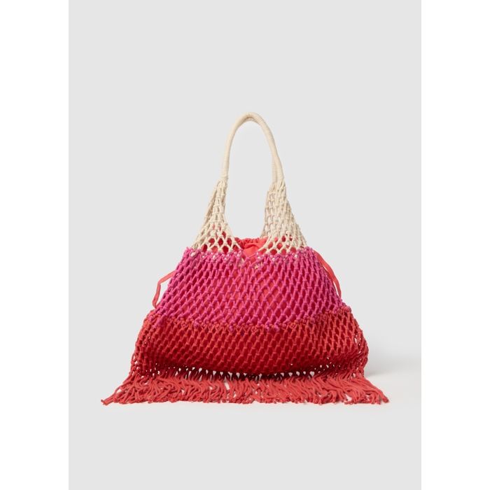 Sac - OVS - PINK-STRIPED RED - 90% Coton - Femme - Adulte