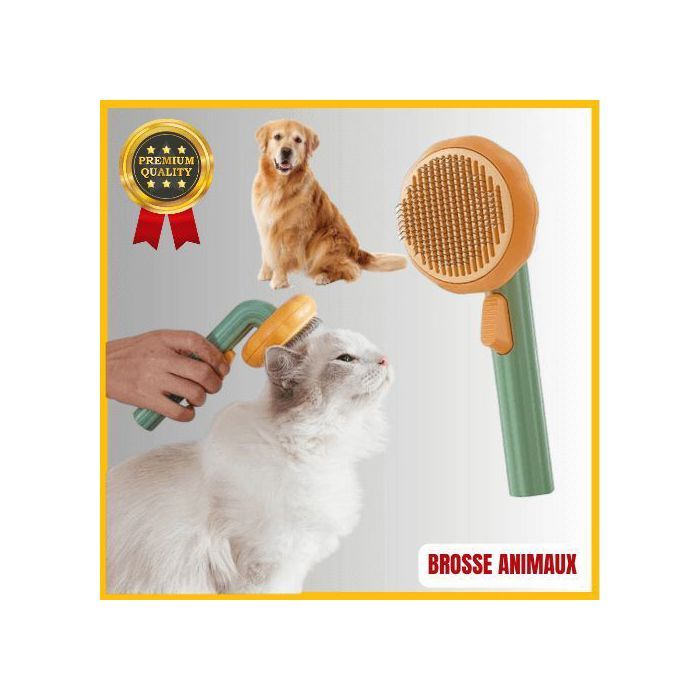 Brosse Chat Poils Longs - Brosse De Toilettage Animaux De Compagnie - Peigne D'épilation Chien