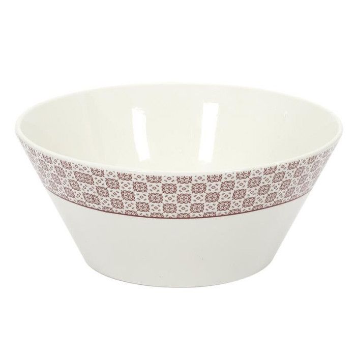 Saladier en Porcelaine "Cottage" 24cm Rouge