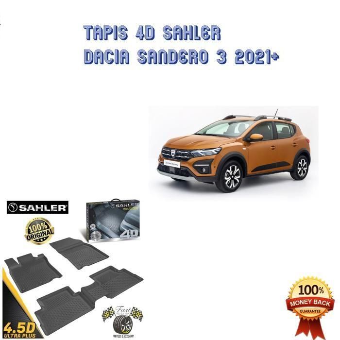 Tapis sur mesure 4D DACIA SANDERO 3 2021+