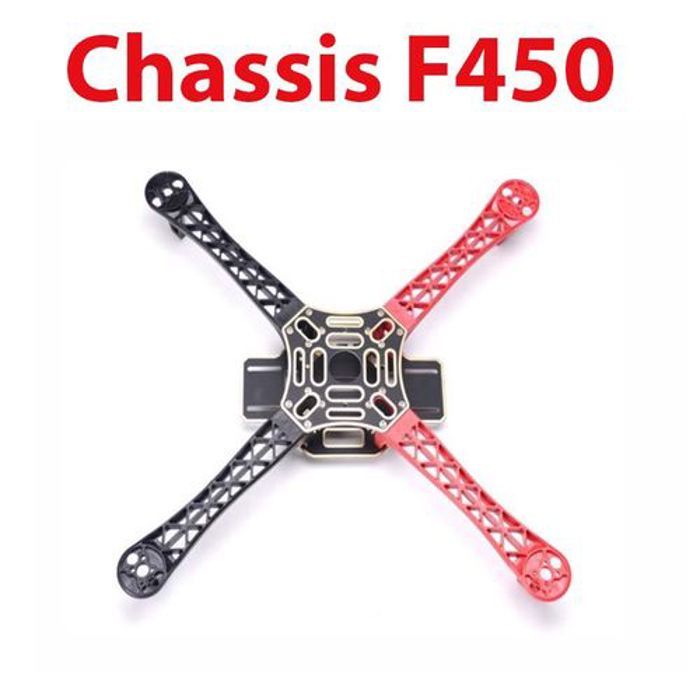 Châssis Quadcoptère F450 Rouge&Blanc