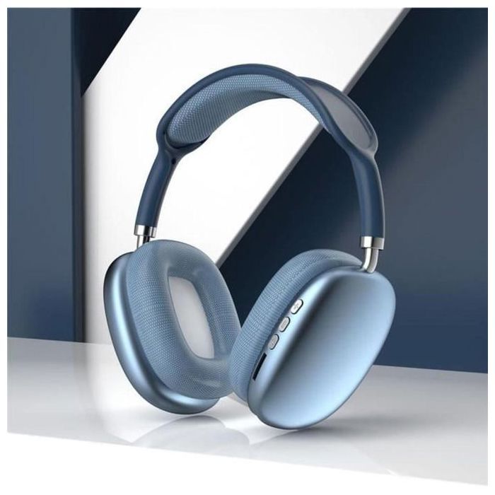 Casque Bluetooth P9 sans fil avec micro, anti bruit avec Entrée jack et Carte SD