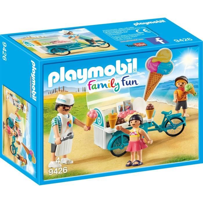 PLAYMOBIL 9426 - Marchand de glaces et triporteur - Family Fun - 35 pièces - Mixte - A partir de 4 ans