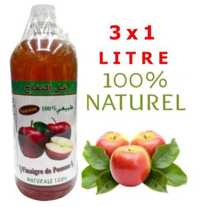 Sweet Sunnah 3 litres - Vinaigre de cidre de pomme 100% naturel / 3 x 1 litre