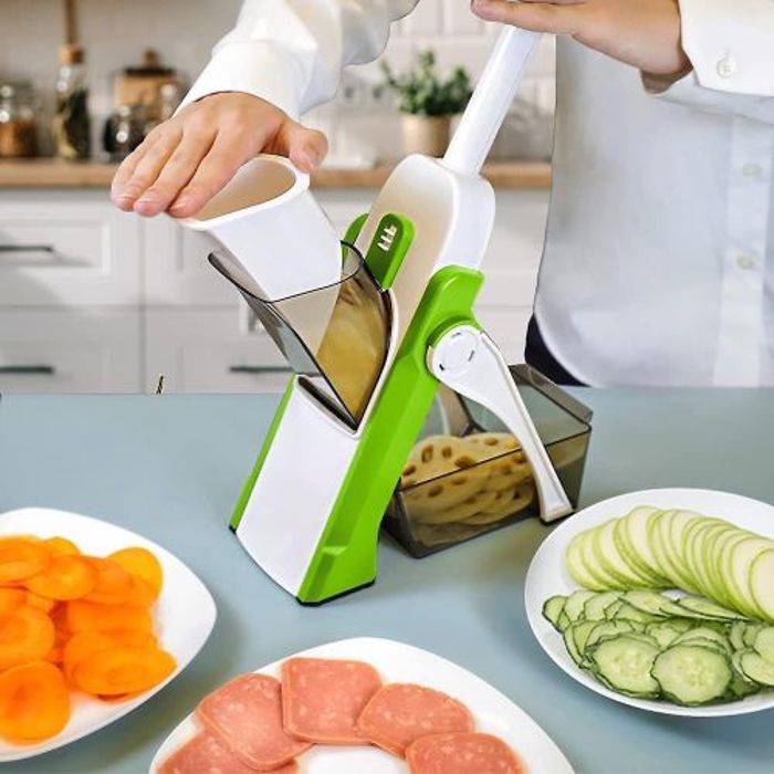 Appareil de découpe de haute qualité pour légumes et fruits,avec fonction hachoir intégrée