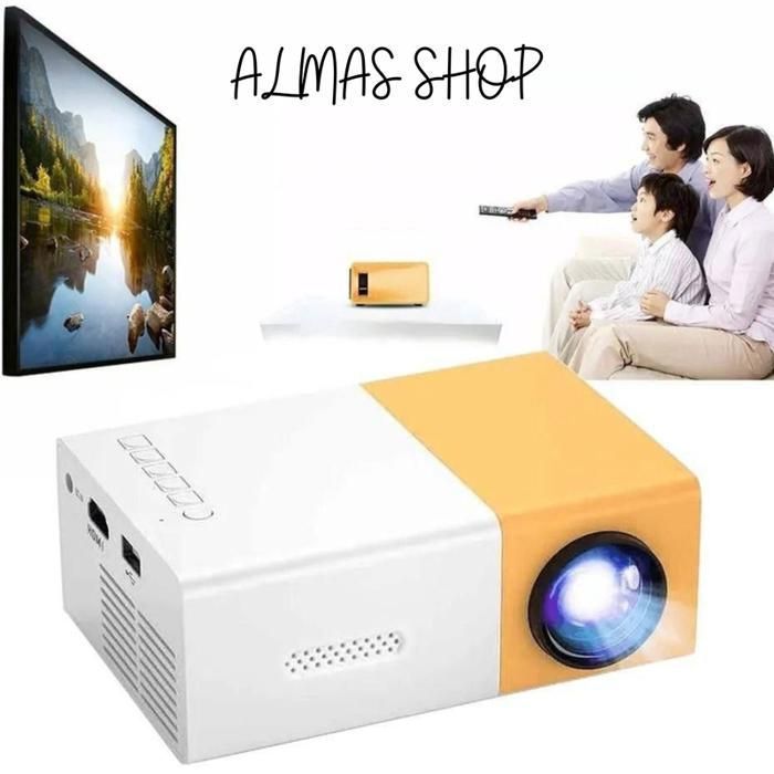 Mini Projecteur HD Portable LED - Jaune - Durée de vie de la lampe