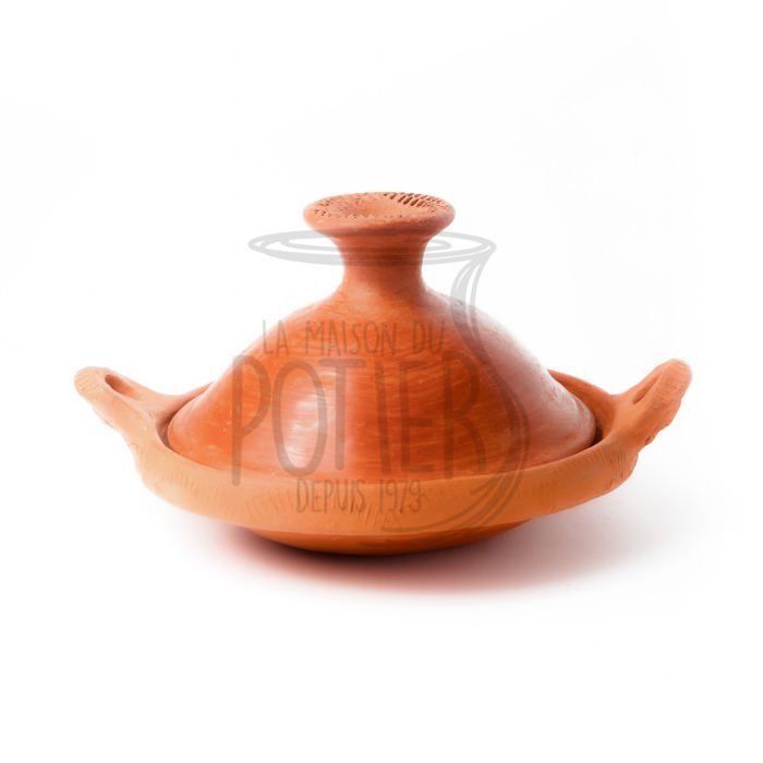 Tajine - Artisanat Marocain - Marron - Argile 100% PURE - Tous feux sauf induction