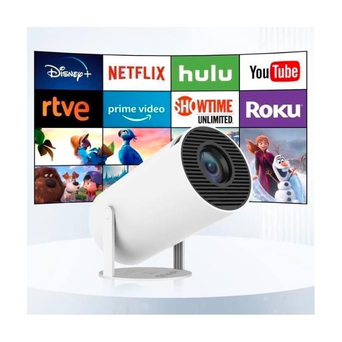 Mini vidéoprojecteur - HIPPUS - HY300 - Android 11.0 - 720p - WiFi 5G/Bluetooth 5.0