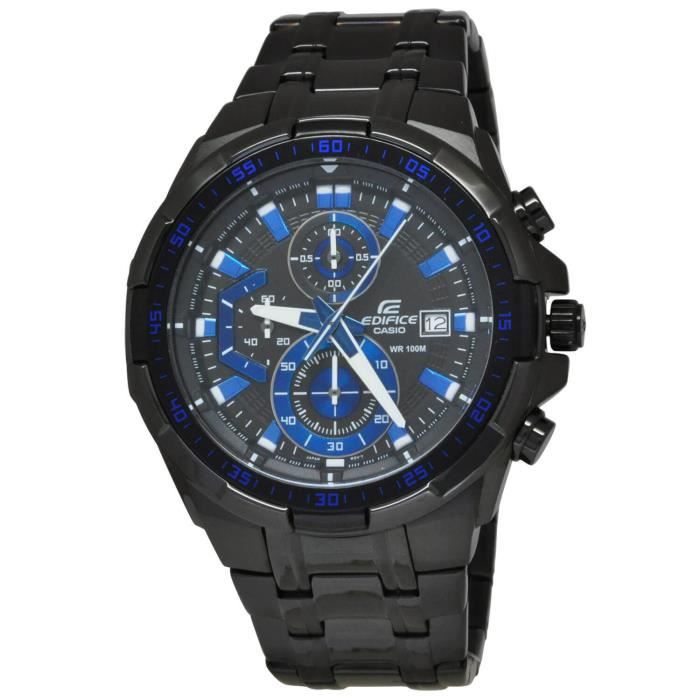Montre - Casio - Edifice EFR539BK-1A2 - Acier - Noir - Quartz - 5 Atm