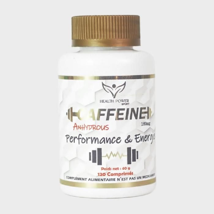Caffeine Anhydrous 160mg 120 Comprimés - Performances & Energie