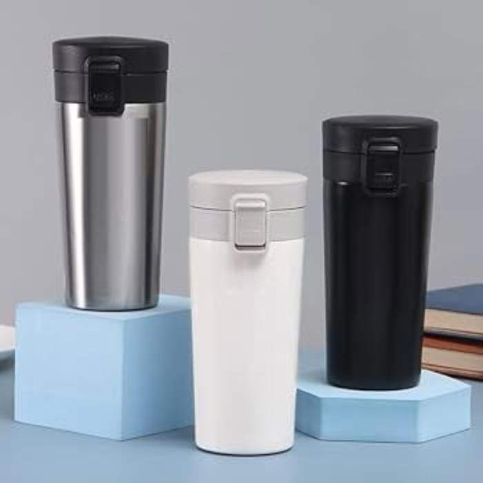 Tasse Isotherme Inox 500 ml – Gardez vos Boissons Chaudes ou Froides Longtemps(Couleur aléatoire)
