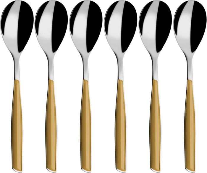 GLAMOUR 6PC CUILLERE CAFE DORE