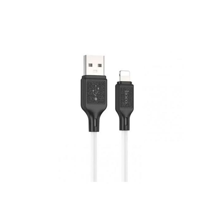 Câble Lightning Apple chargeur iPhone /iPad/iPod en silicone 2,4A 1M blanc