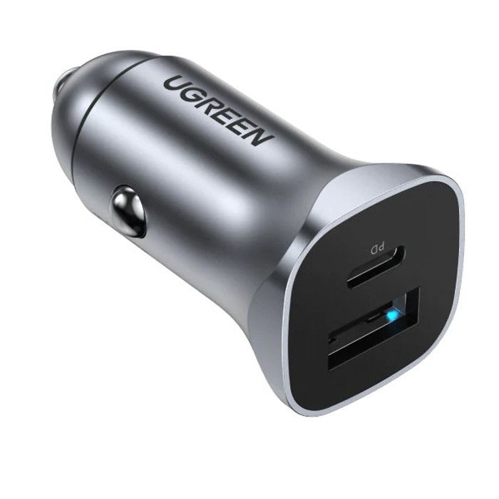 Chargeur de voiture double port UGREEN A+C PD30W+SCP22.5W
