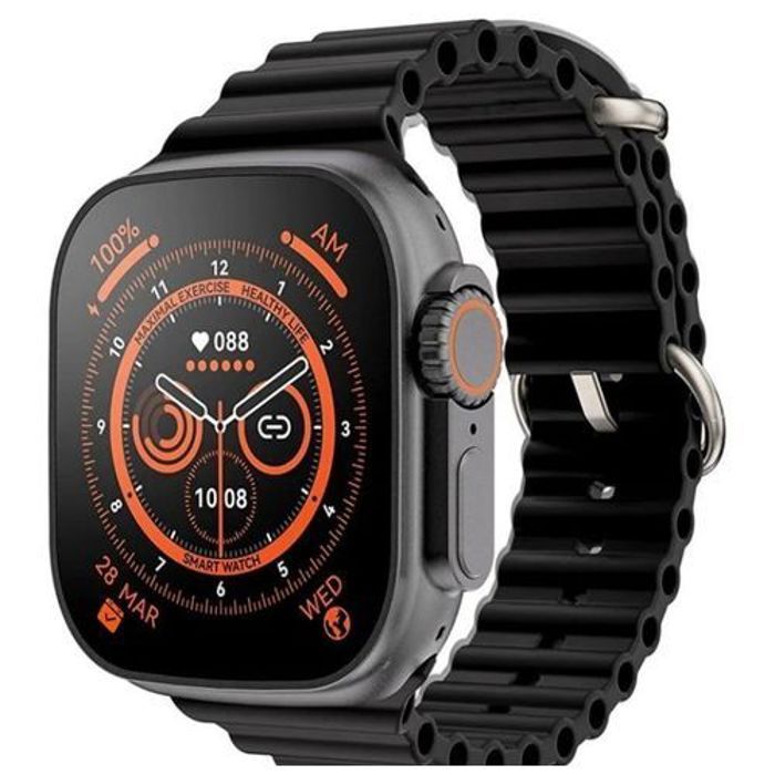 Montre connectée S8 Ultra Plus Bluetooth appel NFC Android IOS_noir