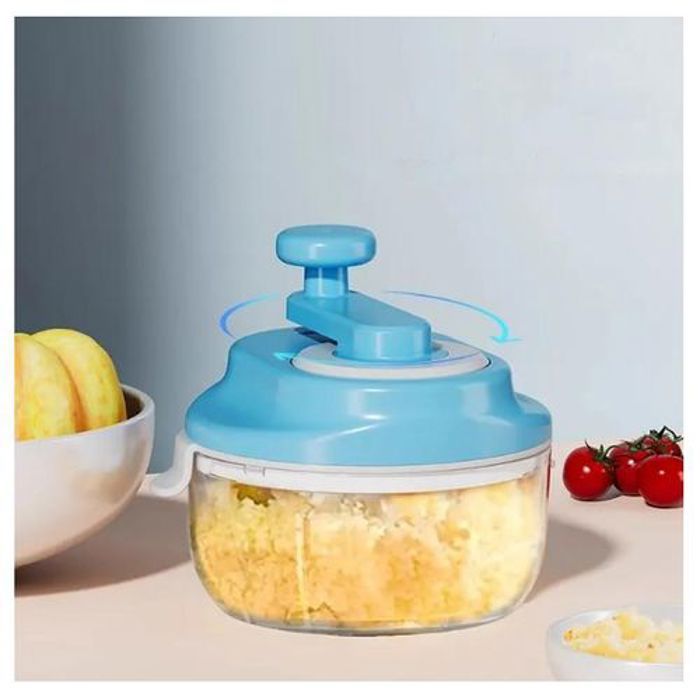 Petit Hachoir Manuel pour Ail, Oignon, Légumes, Fruits, Aliments pour bébés Mini Hachoir Multifonctionnel pour la Cuisine