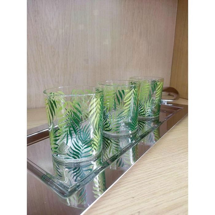 Verres à Eau - Borgonovo - Forest - 3 pièces - 250 ml - Multicolore