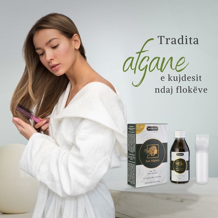 Huile capillaire HEMANI Zait Afghani 250 ml pour favoriser la croissance naturelle des cheveux - À base de cèdre, de lavande et d'hu