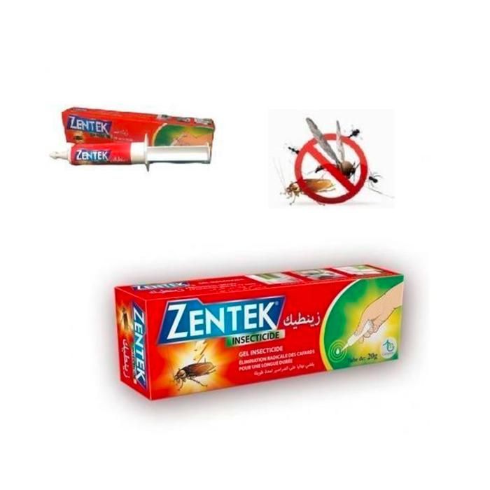 Zentek Gel insecticide, Anti cafards Tube de 20g élimination radicale des cafards