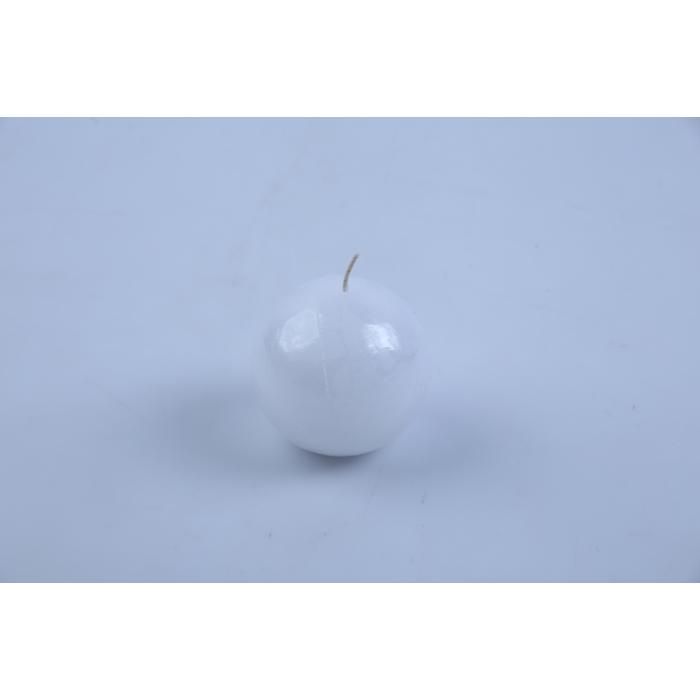 Bougie - GENERIC - Bougie boule rustique - 75 mm - Blanc - Intérieur