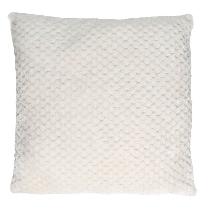 COUSSIN BLANC NID D ABEILLE 40X40CM