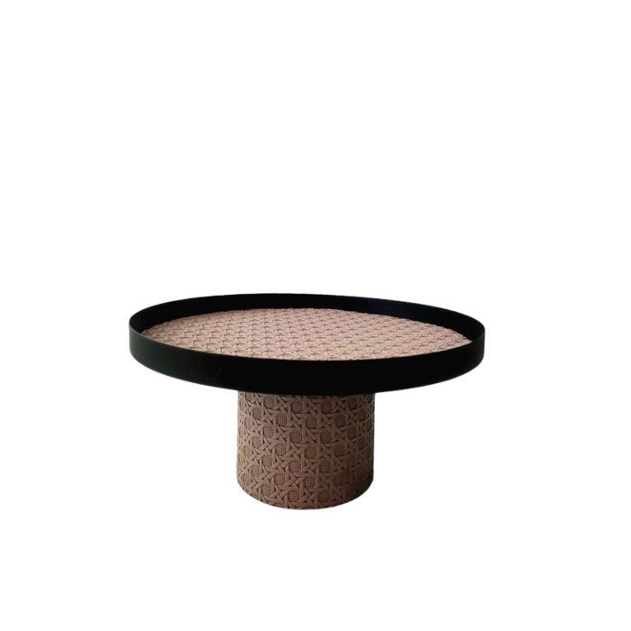 Coupe à gâteau - PXTP - 363 - Métal - Similicuir - 25 cm diamètre