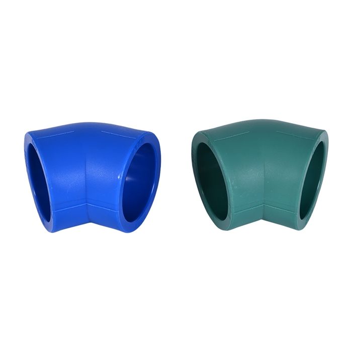 COUDE EGAL Ø25 1/8 PPR BLEU (sachet de 20 pieces )