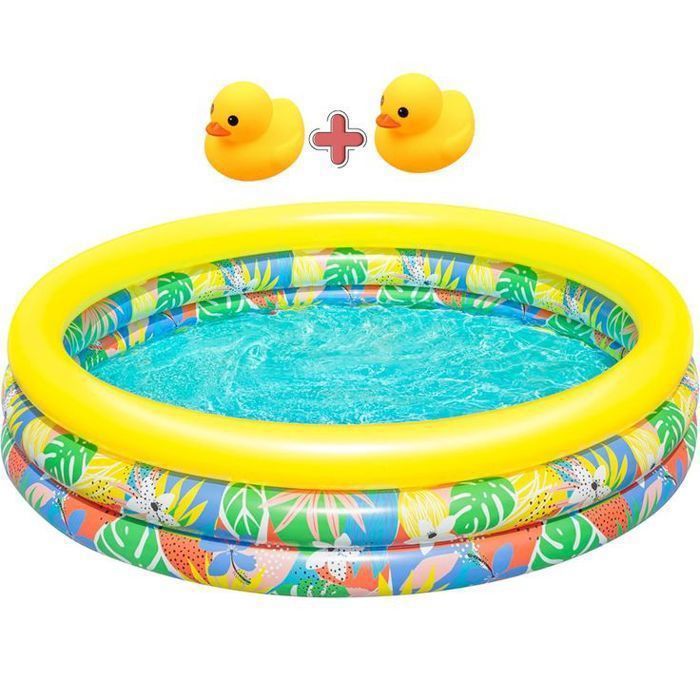 Piscines pour enfants Bestway Tropicale 168 x 38 cm + Deux mini-canards - Mini Pack