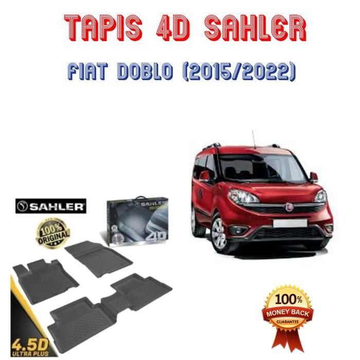 Tapis sur mesure 4D Fiat Doblo 2015/2022
