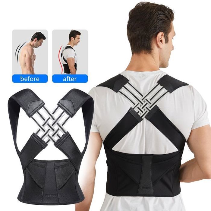 Correcteur de posture réglable pour femmes et hommes