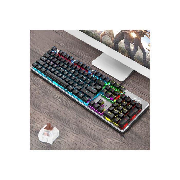 Aula clavier gaming T400 mécanique 20 effets lumineux et souris 2400 DPI