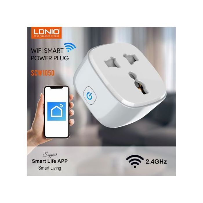 Ldnio Prise Smart Wifi Connecté Intelligente, Controle à distance avec Application Android/Ios