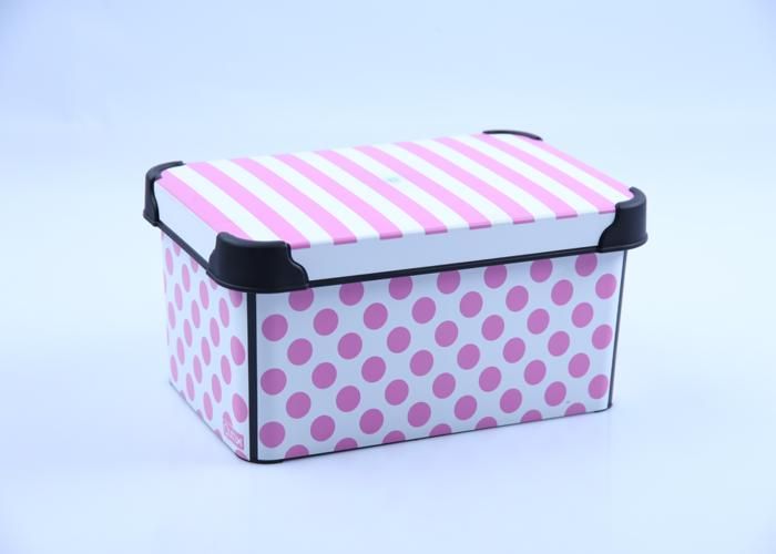 Box de rangement 5L cercle rose