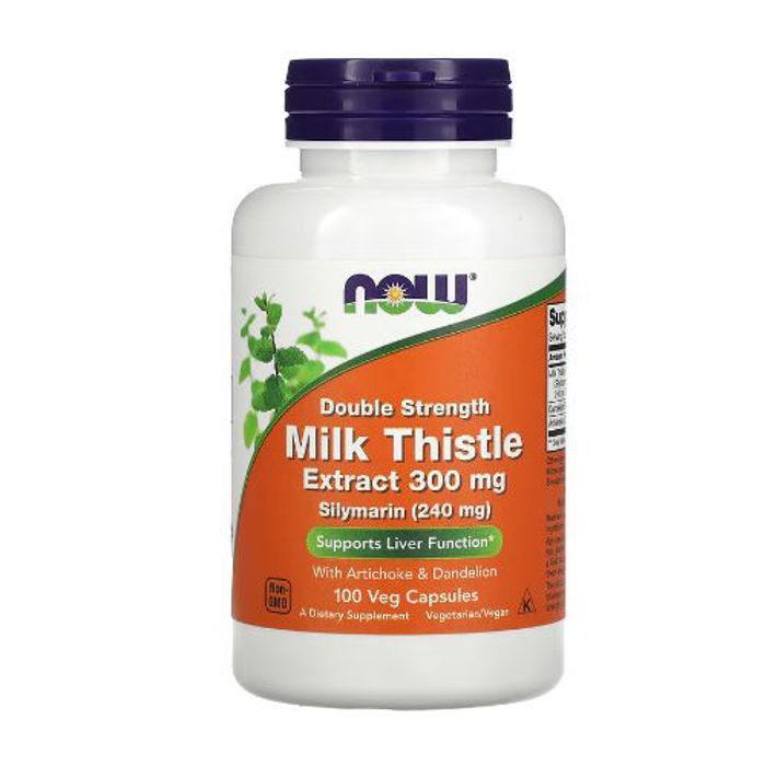 Milk Thistle Extract, chardon Silymarine Double efficacité, 300 mg, 100 capsules végétales