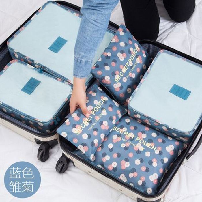 6Pcs Sac rangement de vêtements Voyage pour les valises