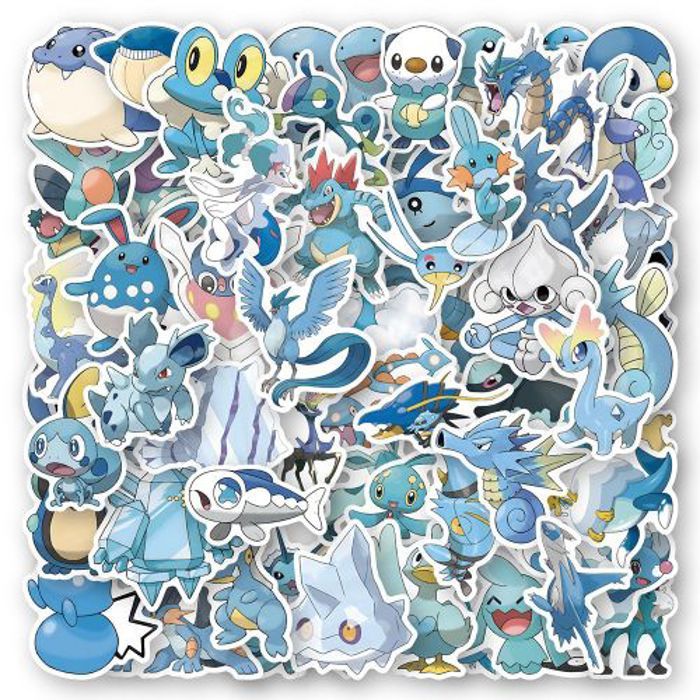 Stickers 50Pcs Cute Cartoon Pokemon Stickers Anime Graffiti Luggage Phone Case S