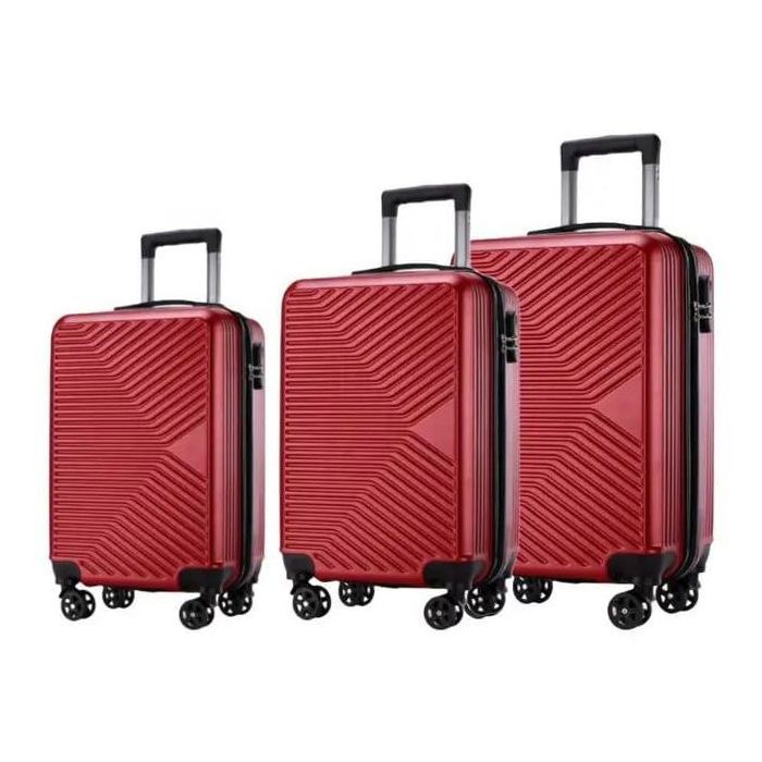 Ensemble de valise unisexes classique Abs 3 pièces, 30kg / 20 kg / 10 kg