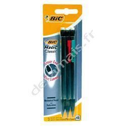 BIC Lot de 3 Porte-mines Matic Classic - HB - 0,7 mm
