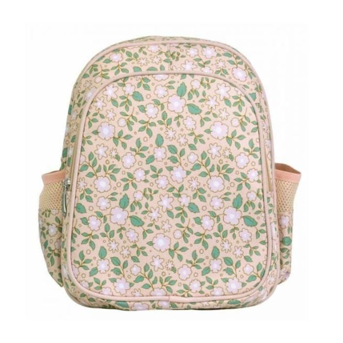 Sac à dos - Fleuri - Rose - Poche isotherme - 13 litres - Enfant primaire