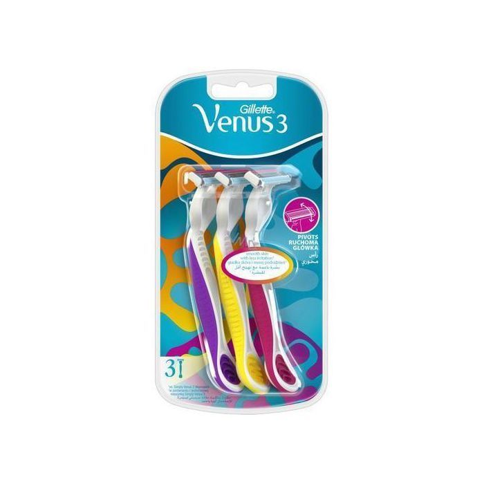 Rasoirs jetables Gillette VENUS 3 pour femme avec 3 lames