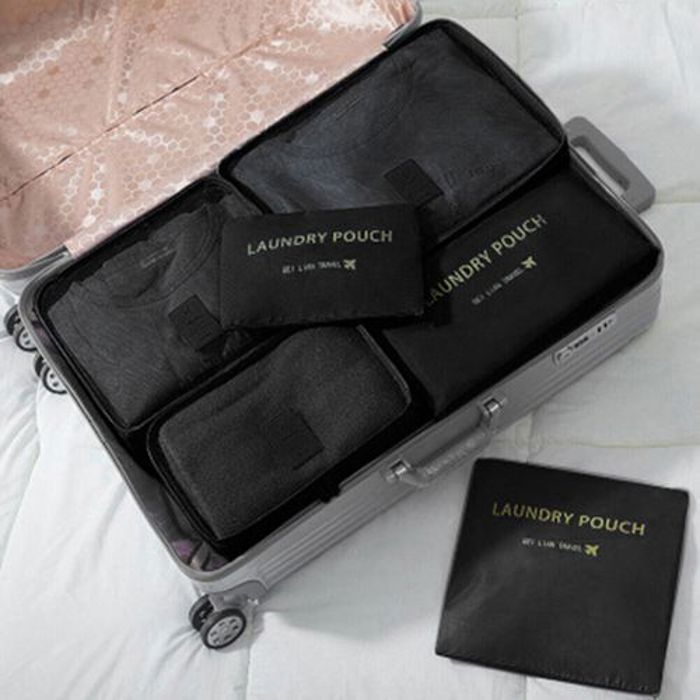 6Pcs Sac rangement de vêtements Voyage pour les valises