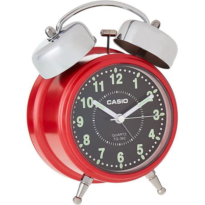 Casio Horloge Reveils Alarme analogique tq-362 signal fonction snooze Lampe fluorescente