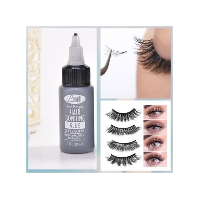 Colle transparente pour faux cils anti champignion lanell