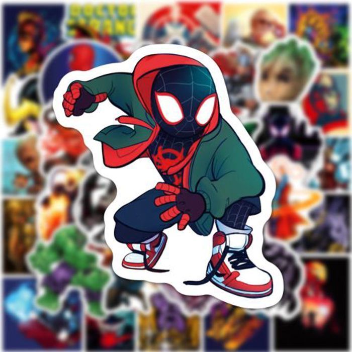 Stickers 50Pcs Disney Marvel The Avengers Stickers Toys