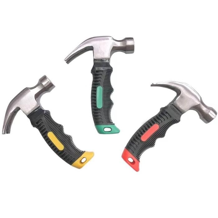 MINI MARTEAU, 8 oz mini petit tronqué portable  griffe marteau et ongles outils de voiture fenêtre(Couleur aléatoire)