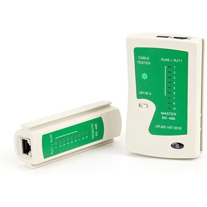 Testeur de câble réseau RJ45 et RJ11 LAN,  Cat5  6 Cable