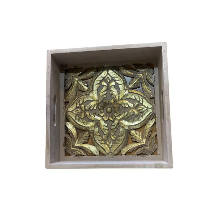 PLATEAU DOFTA ENGRAVE NATURAL BLC MDF45X30
