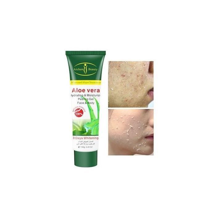Crème Exfoliante Hydratante et Hydratante Aloe Vera