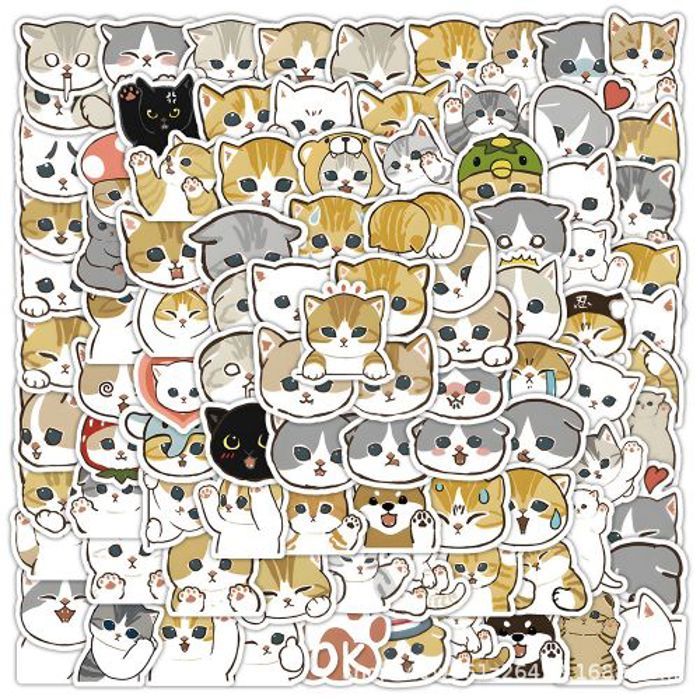 Stickers 50Pcs MEME Cartoon Stickers for Kids